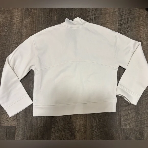 Z by Zella Cream Cropped Quarter Zip Sweater - Picture 3 of 3